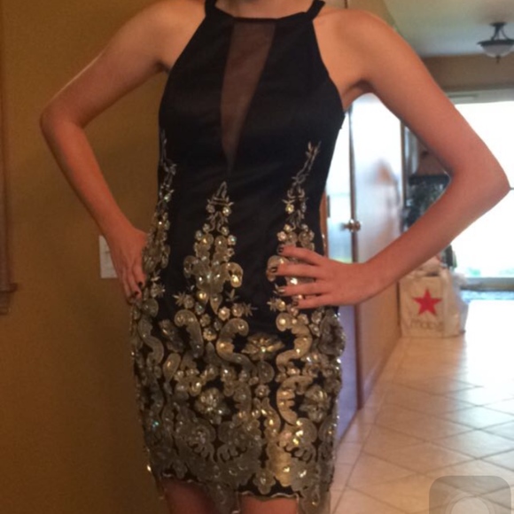 Dave and Johnny black homecoming dress - Picture 5 of 5